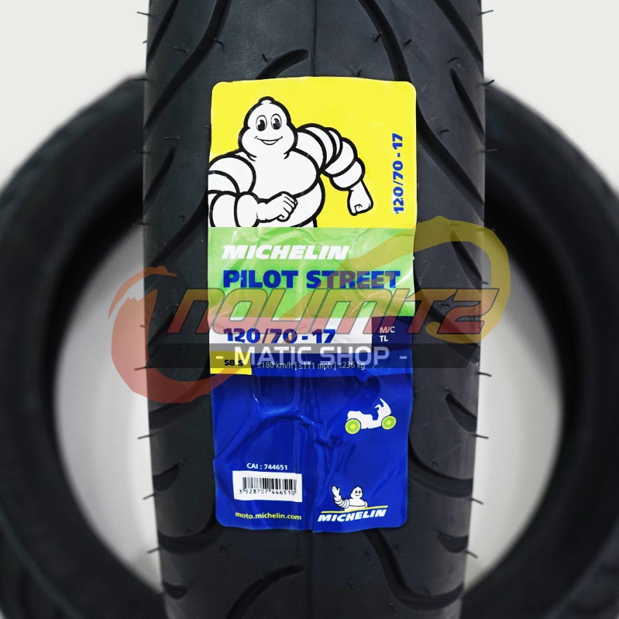 Ban Motor Tubeless Michelin Pilot Street 120/70 - 17 Vixion R15 CB150