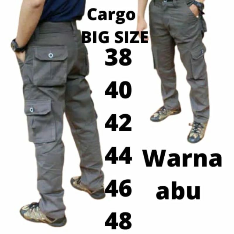 [Celana_store]Celana Cargo Panjang big size 38-48/Celana Big Size/Celana Cargo Jumbo/Celana panjang