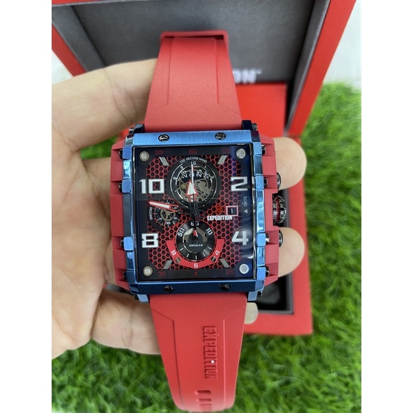 expedition e6757m red ring biru pria