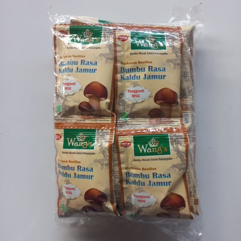 

Wangs Kaldu Jamur 24x6gr RENTENG barcode 8997012321211 MIRIP TOTOLE ECERAN 1000an