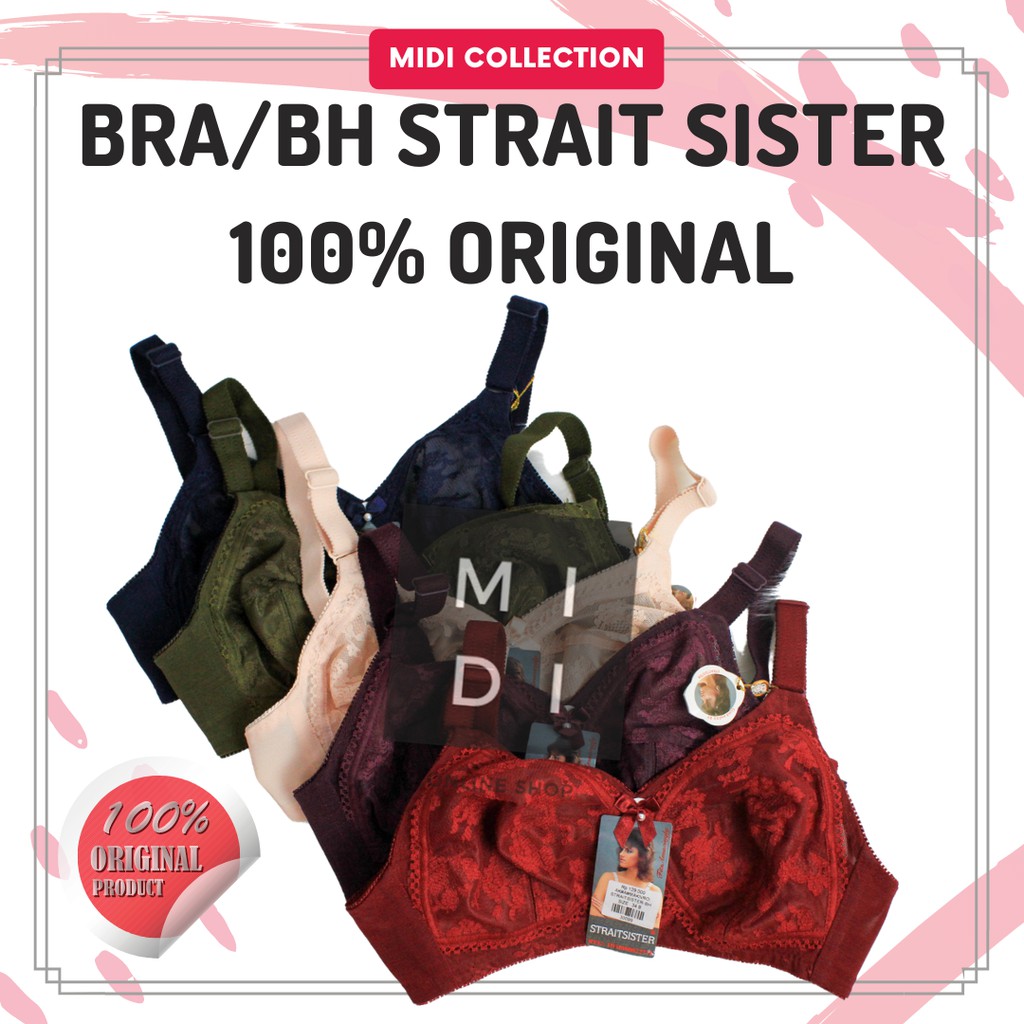 BRA/BH STRAIT SISTER 100% ORIGINAL | BH TANPA BUSA TANPA KAWAT CUP B KAIT 2