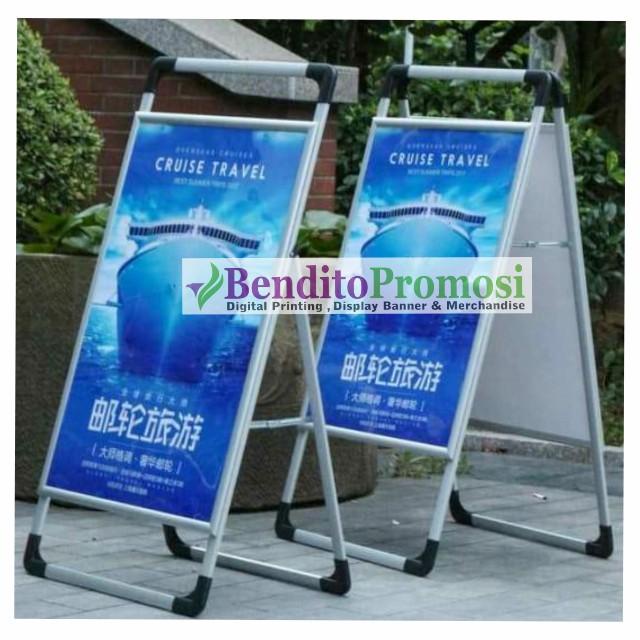 

Papan | Sign Board Poster Frame 80X120Cm, Stand Poster Portable,Snapboard