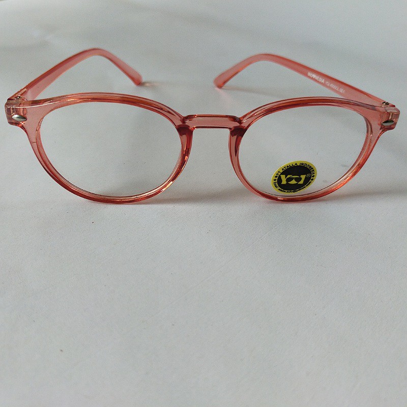 kacamata wanita gaya frame pink/merah muda