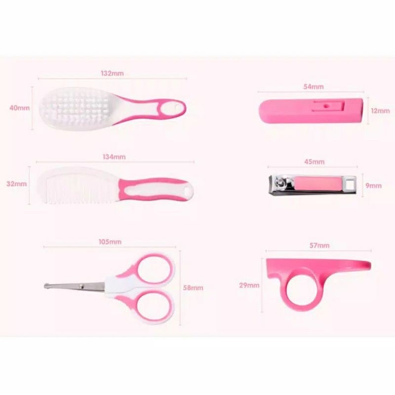 Baby Care Manicure Kit Set Perlengkapan Perawatan Gunting Kuku Sisir Bayi 10 in 1 / 6 in 1