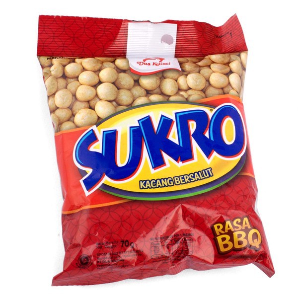 

Dua Kelinci SUKRO Kacang Bersalut BBQ 70gr