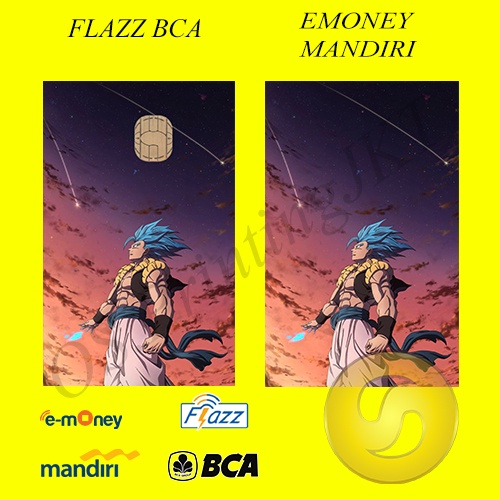 CUSTOM KARTU FLAZZ BCA GENERASI 2 ATAU EMONEY/SALDO 0 -DRAGONBALL EDITION