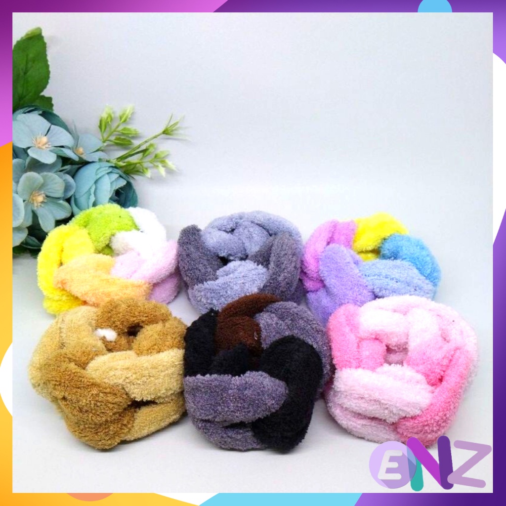ENZ ® Ikat Rambut Donat Lilit / Kuncir Rambut Kepang / Kuncir Donut / Kunciran Hijab / Kuncir Lilit Handuk Jilbab 1017