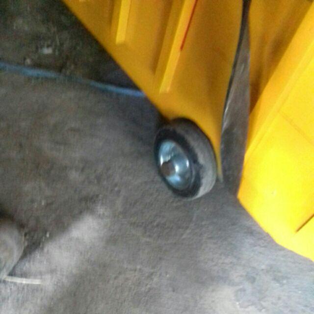 Roda Troli 3 Wheel Only Roda Karet Etalase Gerobak Trolley