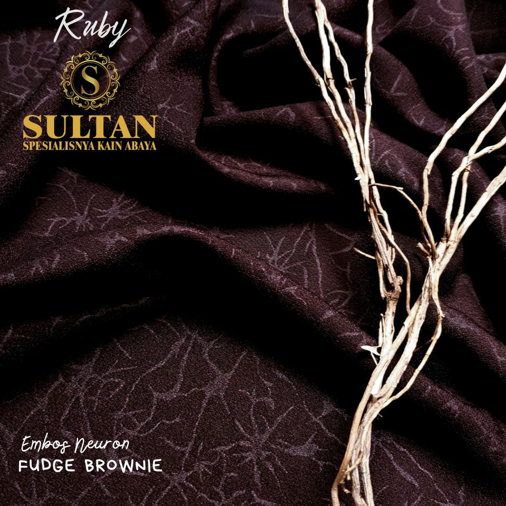 50CM EMBOS NEURON RUBY FUDGE BROWIES WOLLYCREPE KAIN SULTAN