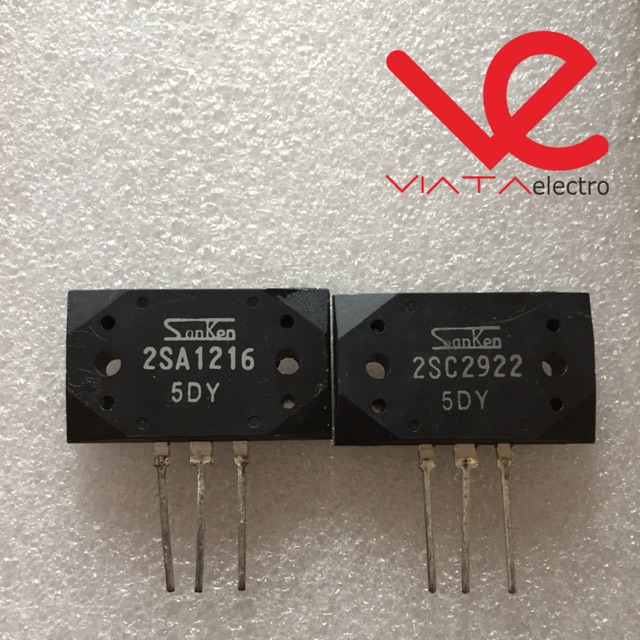TRANSISTOR A1216 C2922 SANKEN (1SET) ORIGINAL 5DY A 1216 - C 2922 (ORI) A126-C2922 ORI ASLI