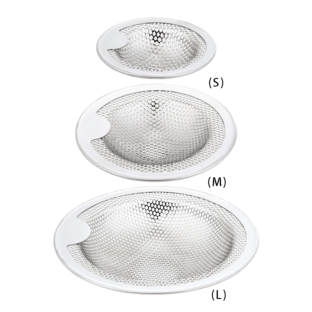 Stainless Steel Kitchen Drain Plug Filter Gadgets/Bathroom Shower Bathtub Sewer Hair Catcher Metal Stopper/Floor Water Hole Strainer Cover