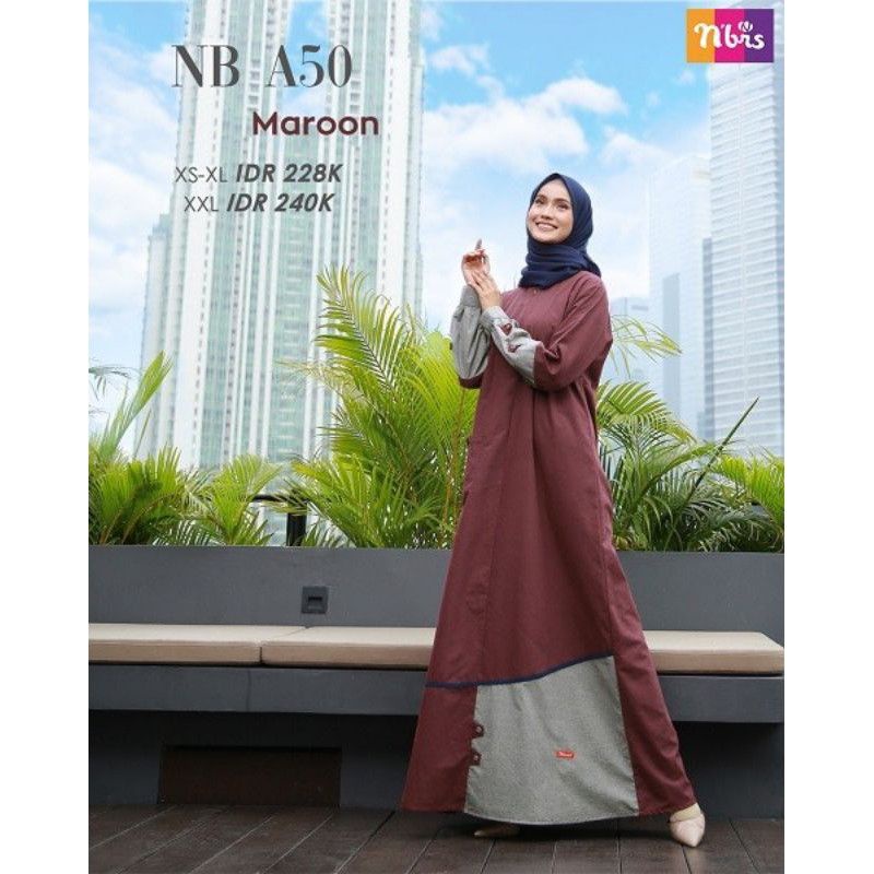 GAMIS A50 MAROON GAMIS BY NIBRAS PROMO