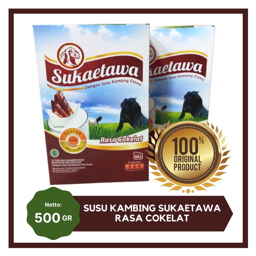 

Sukaetawa Suka Etawa Rasa Cokelat Susu Kambing Etawa Rasa Coklat 500 Gram