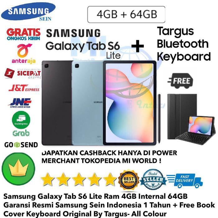 tablet mantap coy.... Samsung Galaxy Tab S6 Lite 4GB/64GB S6lite S 6 4/64GB 64-garansi-Sein