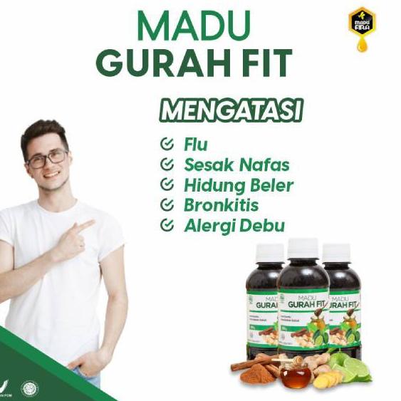 

[KODE PMCWE] Bisa COD MADU GURAH FIT TIDAK Beli 2 Gratis 1 Herbal GURAHFIT Obat Batuk Asma Paru Paru