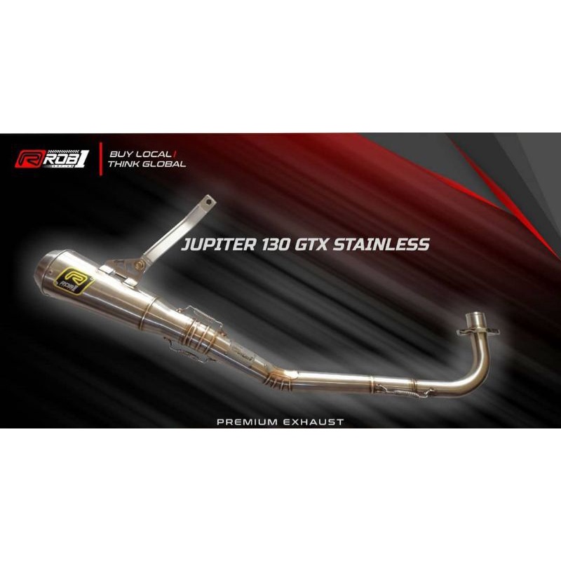 Knalpot Rob1 GTX GP17 Original Jupiter z 130CC Gtx Cross Kompetisi Stainless Steel Original Racing J
