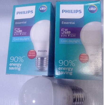 lampu led philips bohlam 5 watt
