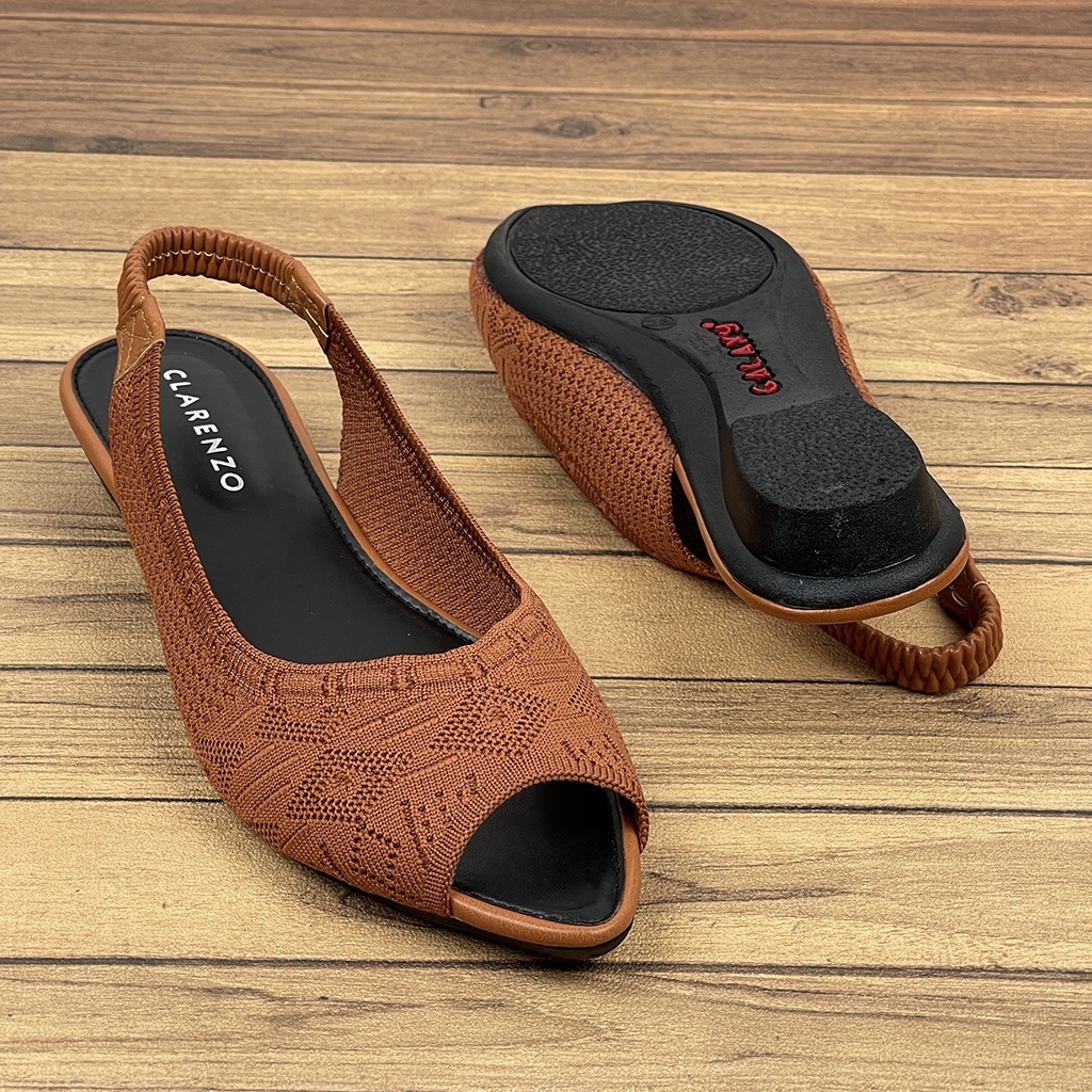 Sandal Wanita Slip On Mules Upper Rajut Import JD02 ~ CLARENZ0