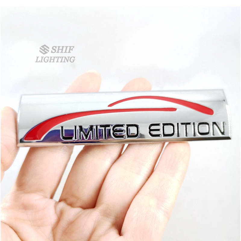 1pc Stiker Emblem / Badge Logo Limited Edition Bahan Metal Untuk Dekorasi Mobil