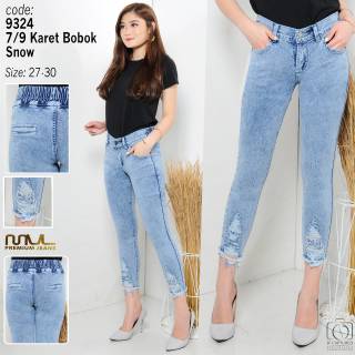 Celana wanita 7 9 warna snow karet di belakang celana Celana wanita 7 9 warna snow karet di belakang celana