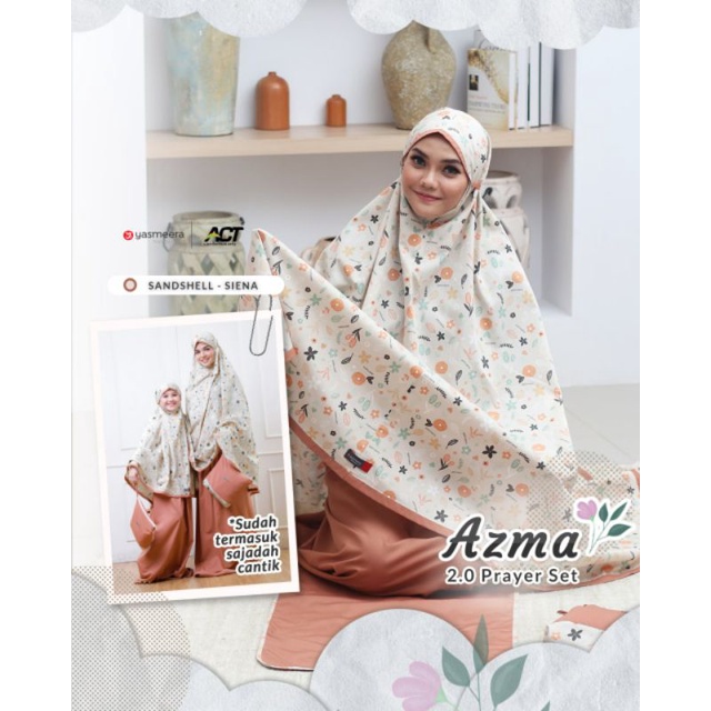 Azma Prayer Set by Yasmeera || Mukena Dewasa Mukena Anak Katun