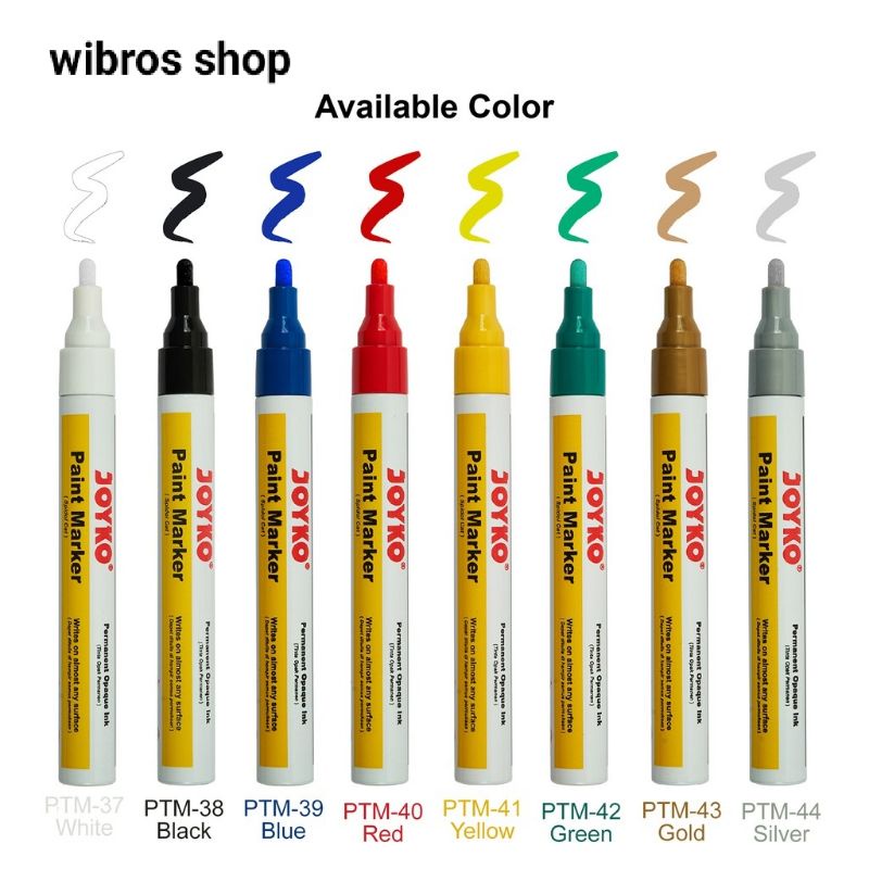 

Joyko paint marker color spidol cat permanent warna PTM