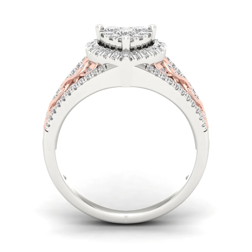 New Products Hot Jewelry Luxury Diamond-encrusted Zircon Love Rings Popular European and American Accessories