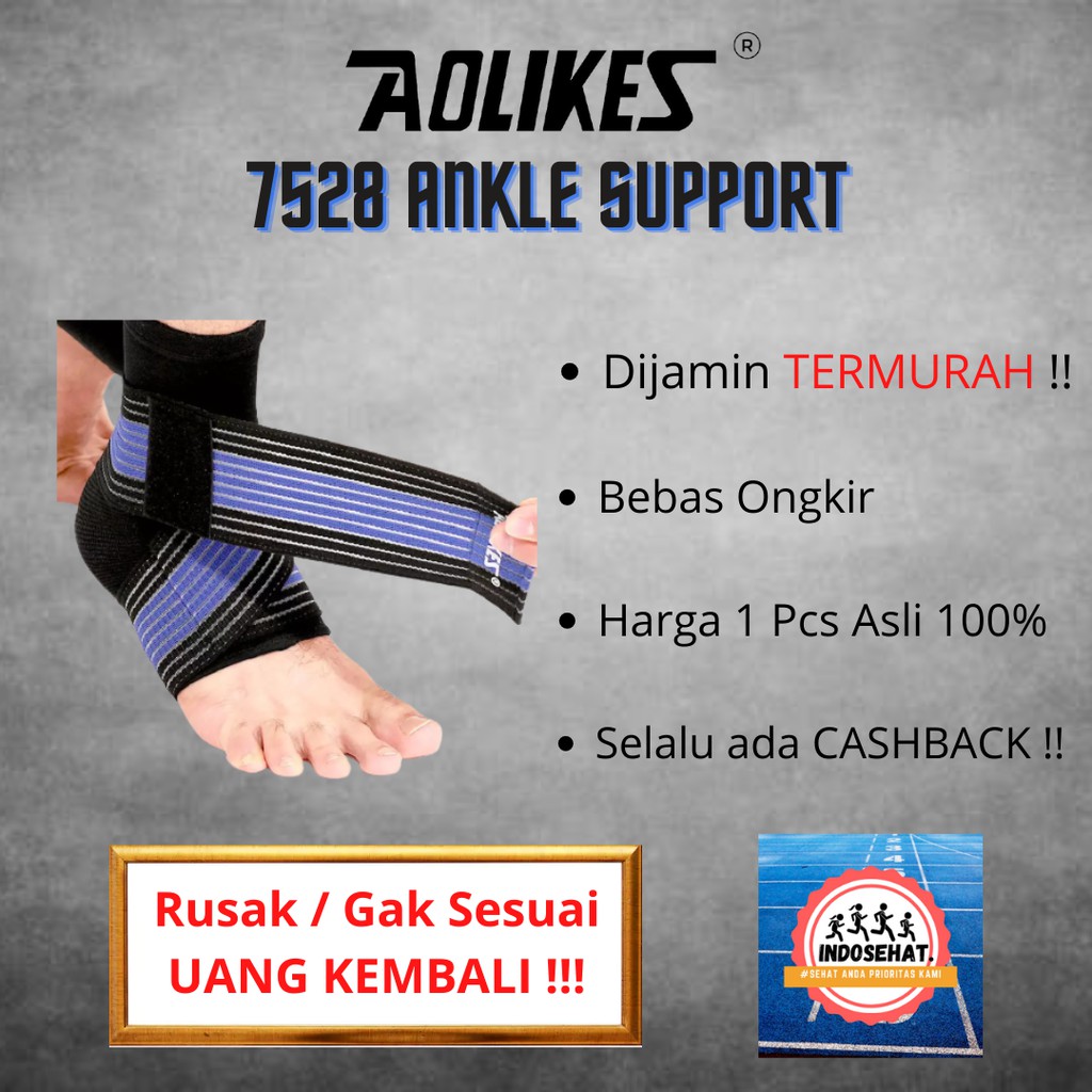 AOLIKES 7528 Adjustable Ankle Support / Ankle Brace - Deker Pelindung Engkel Pergelangan Kaki