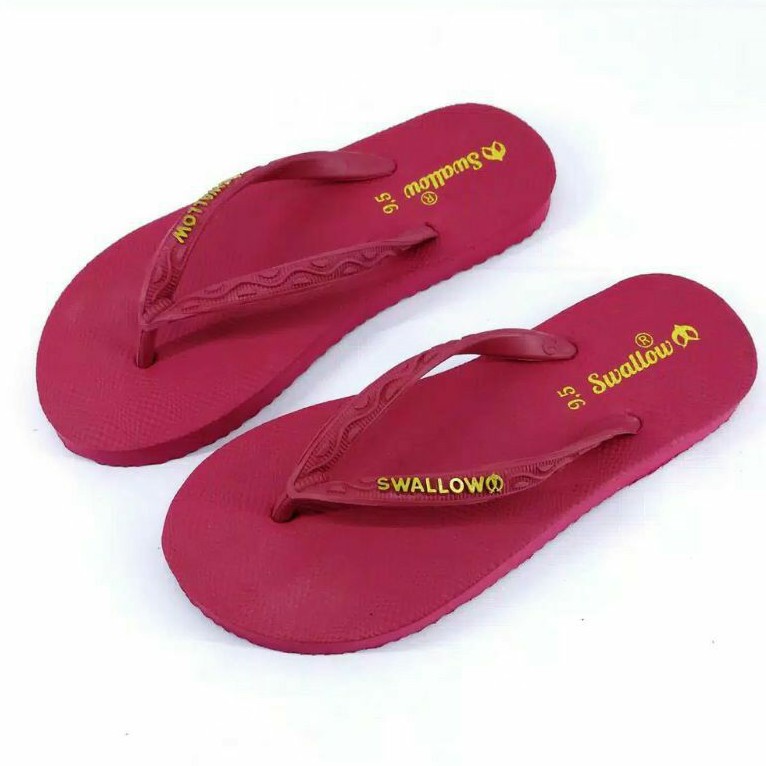 Swallow - Sendal Jepit Karet Wanita Nice Model Classic Untuk Dirumah Size 9,5 - 10,5