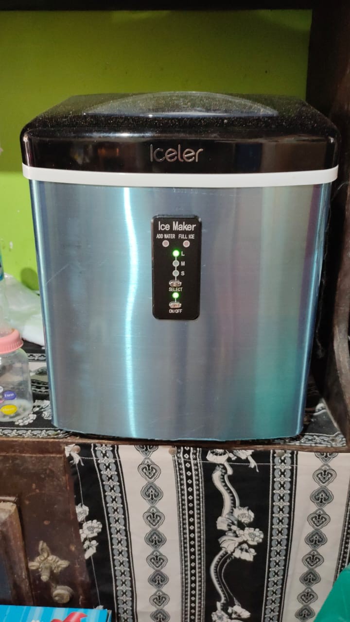 Mesin Es Stainless Steel Iceler Es Batu Kristal 20kg/hari