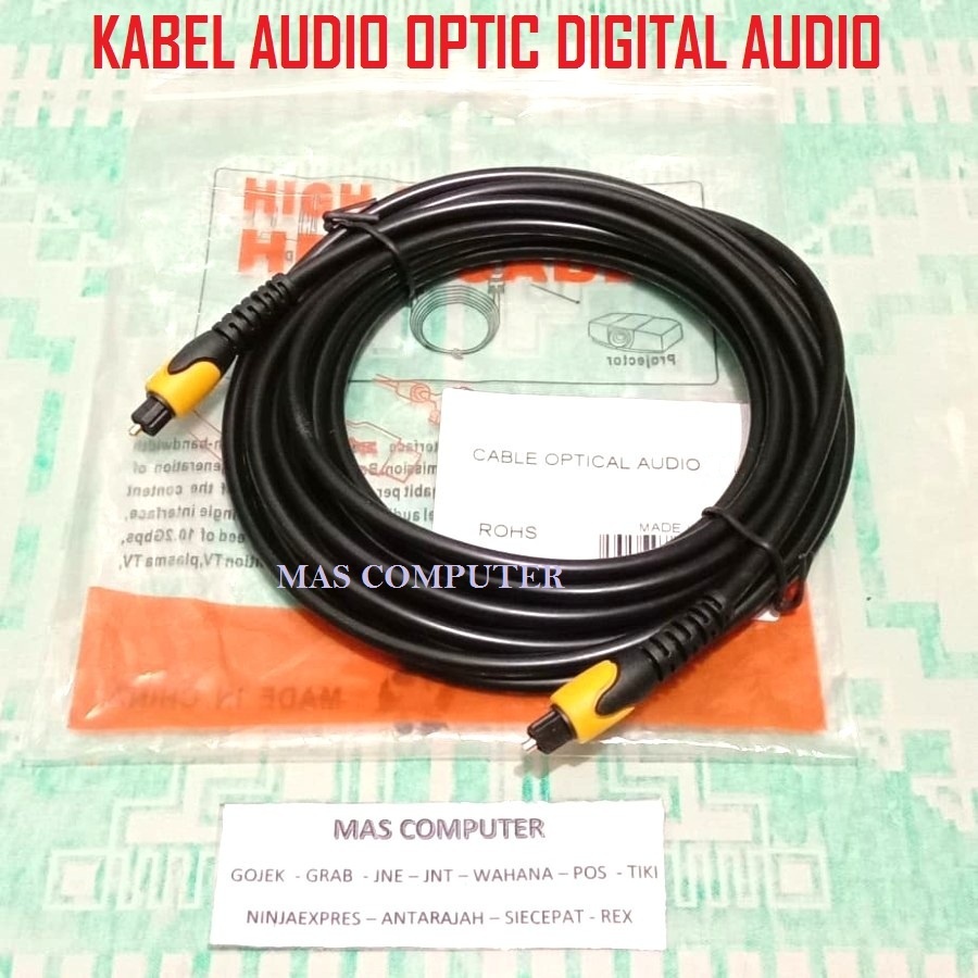 Kabel Optical Audio 3Meter / Kabel Audio Optic Digital / Kabel Audio Optik