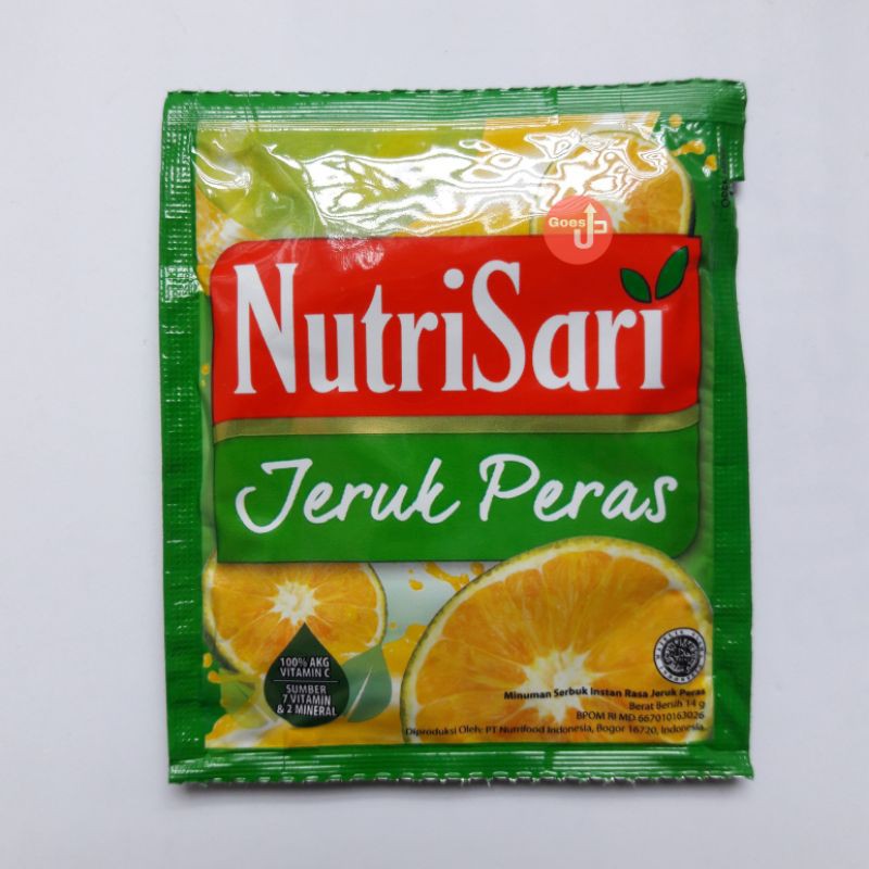 

NutriSari Jeruk Peras, Jeruk Nipis Sachet Saset Renceng 10 pcs