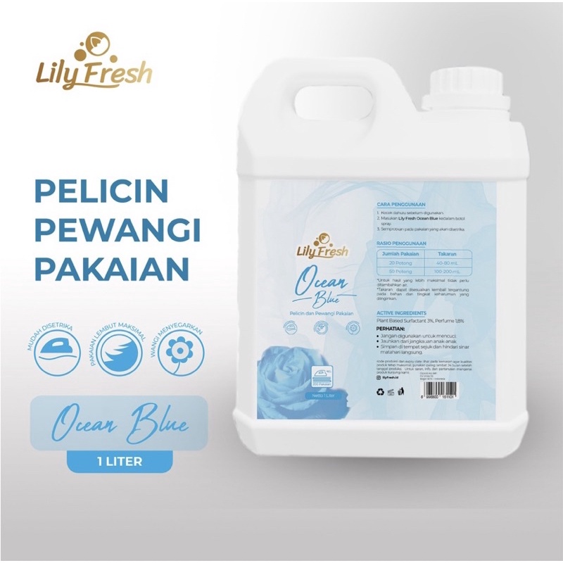 LILY FRESH Pewangi Setrika dan Pelicin Setrika Pakaian Laundry