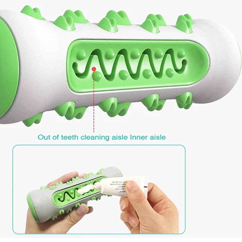 Mainan Anjing / Dog Toothbrush Bone Toy Sikat Gigi Bentuk Model Tulang