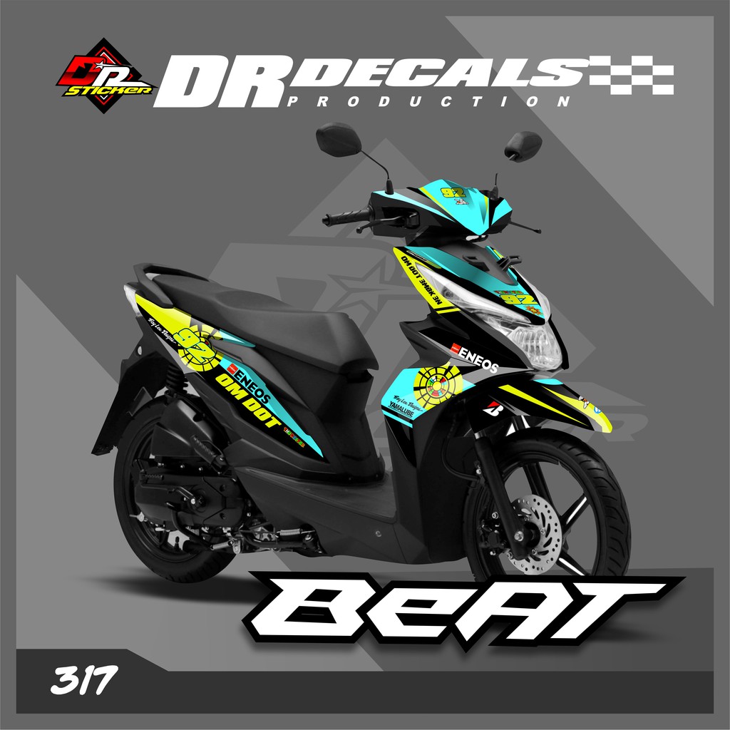 DECAL BEAT FI, ESP, SPORTY 2017,2019 - DECAL HONDA BEAT ROSSI FULL BODY