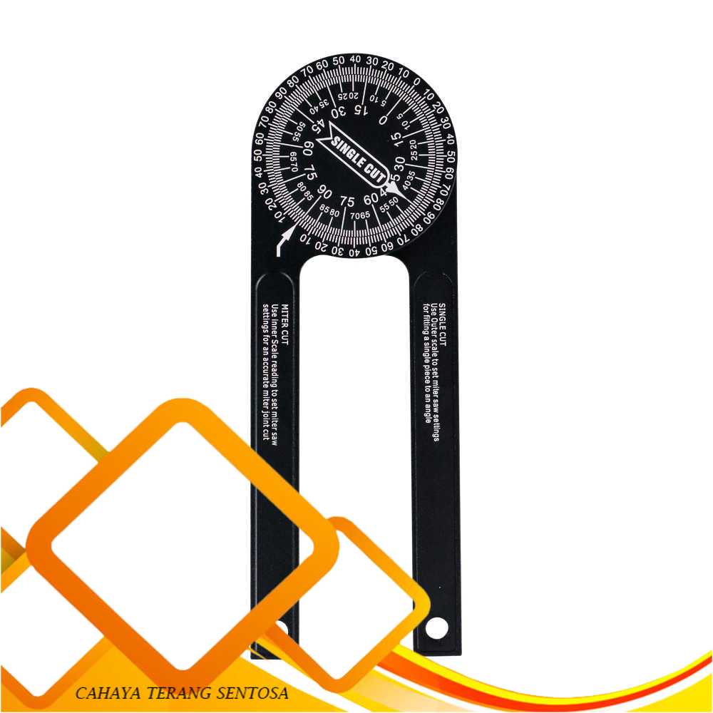 

VKTECH Penggaris Busur Derajat Scale Mitre Protractor Angle - VK143