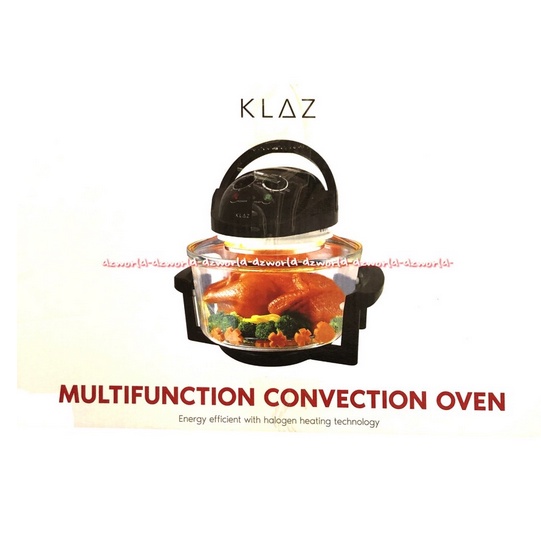 Klaz Multifunction Convection Oven 12L Alat Pemanggang menghangatkan Makanan Oven Halogen Multifungsi Ofen