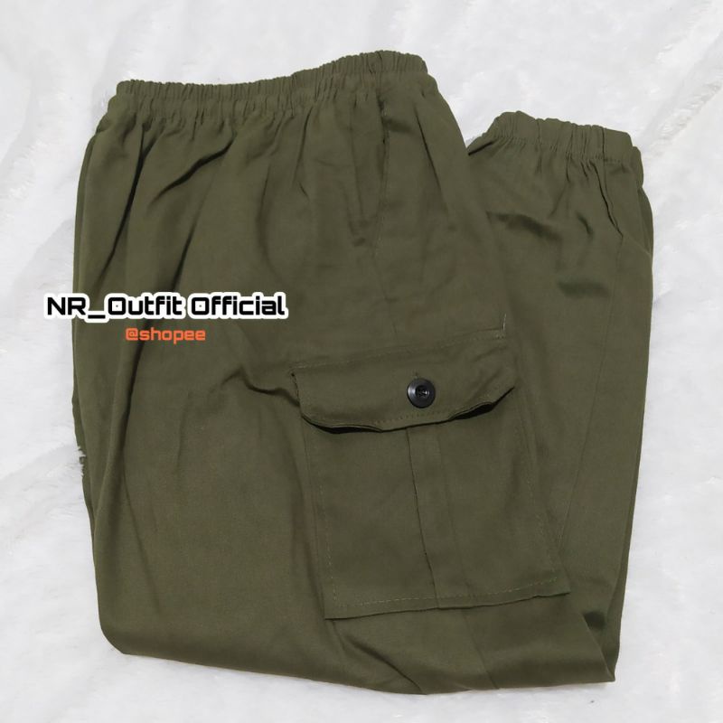 Fit To BB 65-85kg Celana Jogger Cargo Panjang Unisex All Size Pria Wanita Jumbo Joger Kargo Big Size