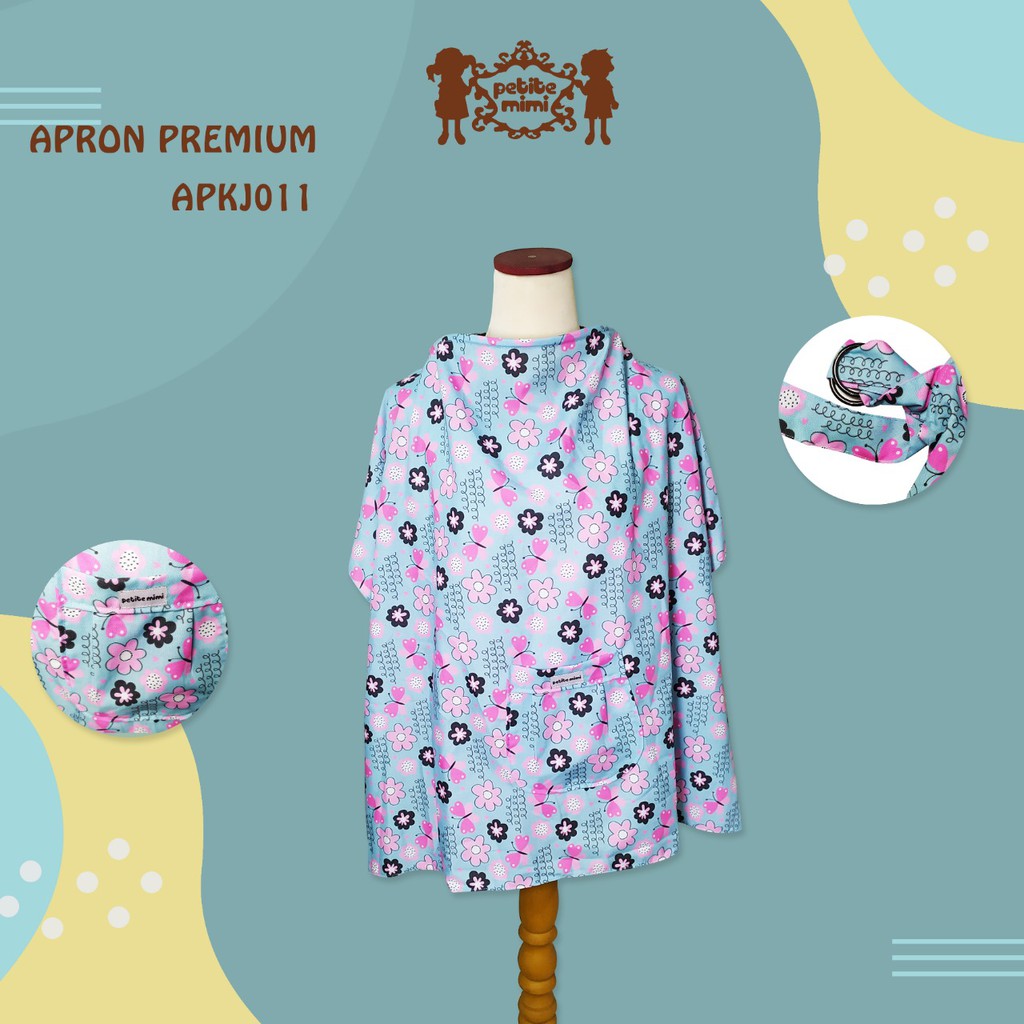 Nursing Apron Katun Jepang PREMIUM Penutup Menyusui Petite Mimi