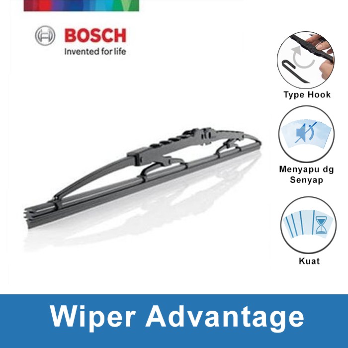 Bosch Sepasang Wiper Kaca Mobil Toyota Kijang Innova Advantage 16&quot; &amp; 24&quot;