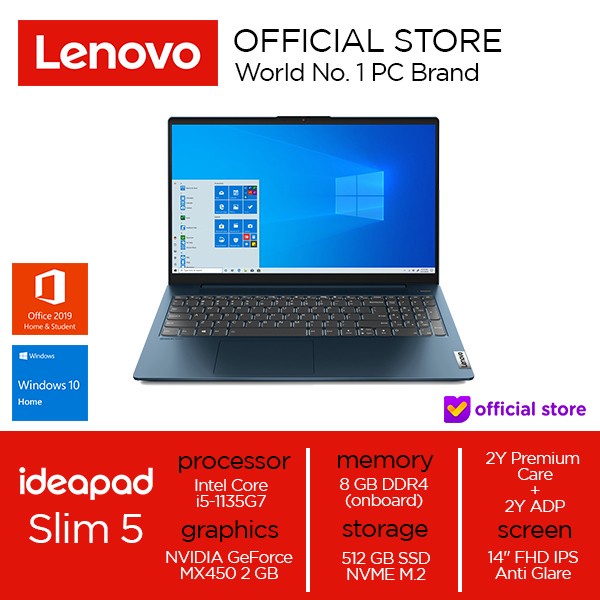 

BigSales-id : Lenovo IdeaPad Slim 5 Core i5-1135G7 8 GB 512 SSD GeForce MX450 2GB