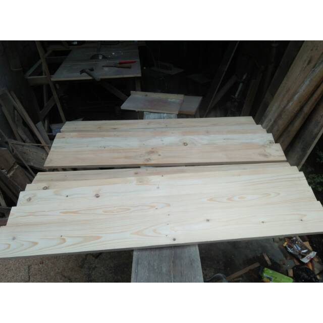 Papan kayu jati belanda 100 x 9.5 cm