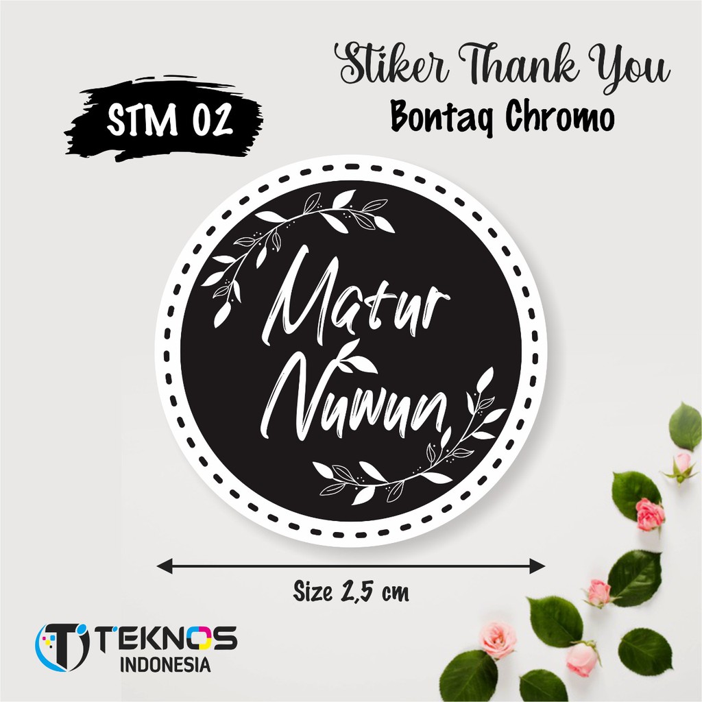 

STIKER THANK YOU MINI BONTAK CHROMO TERMURAH