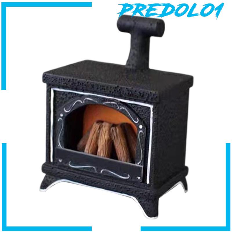 [PREDOLO1] Dollhouse LED Fireplace 1:12 Miniature Dollhouse Decor Mini Exquisite Model