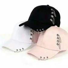 Topi kpop rante baseball baseball cincin topi anting cewe pria