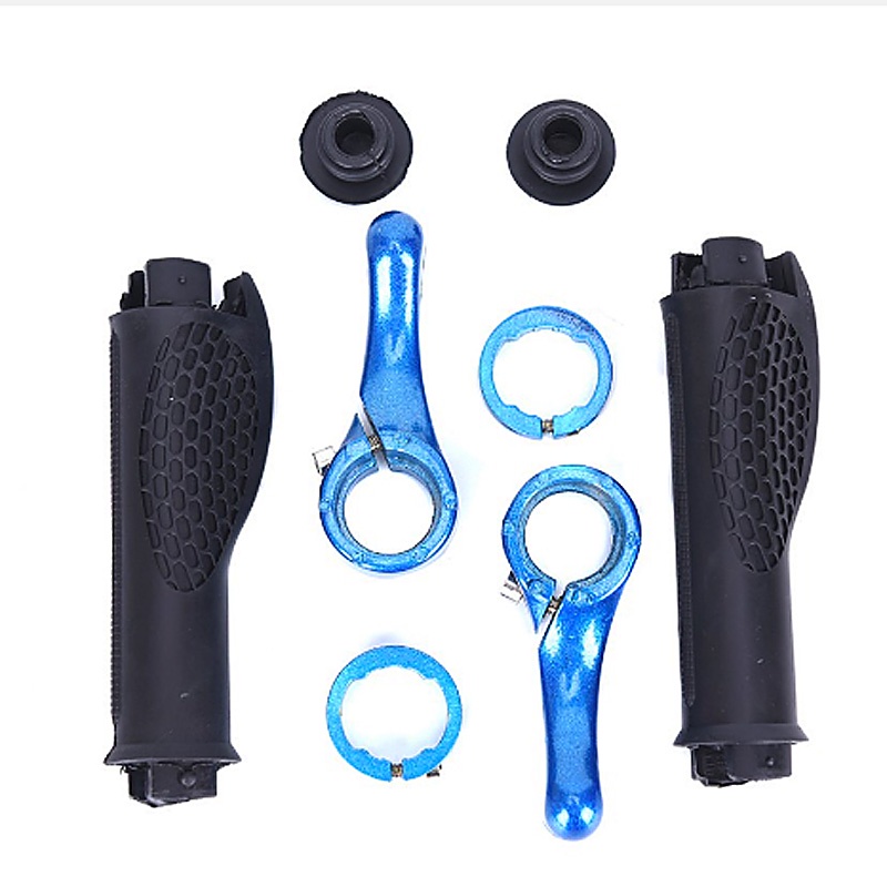 2Pcs/Pair Cycling Handle Grips Handlebar Cover Bicycle Mountain Bike Parts Horn Handlebars Bar End