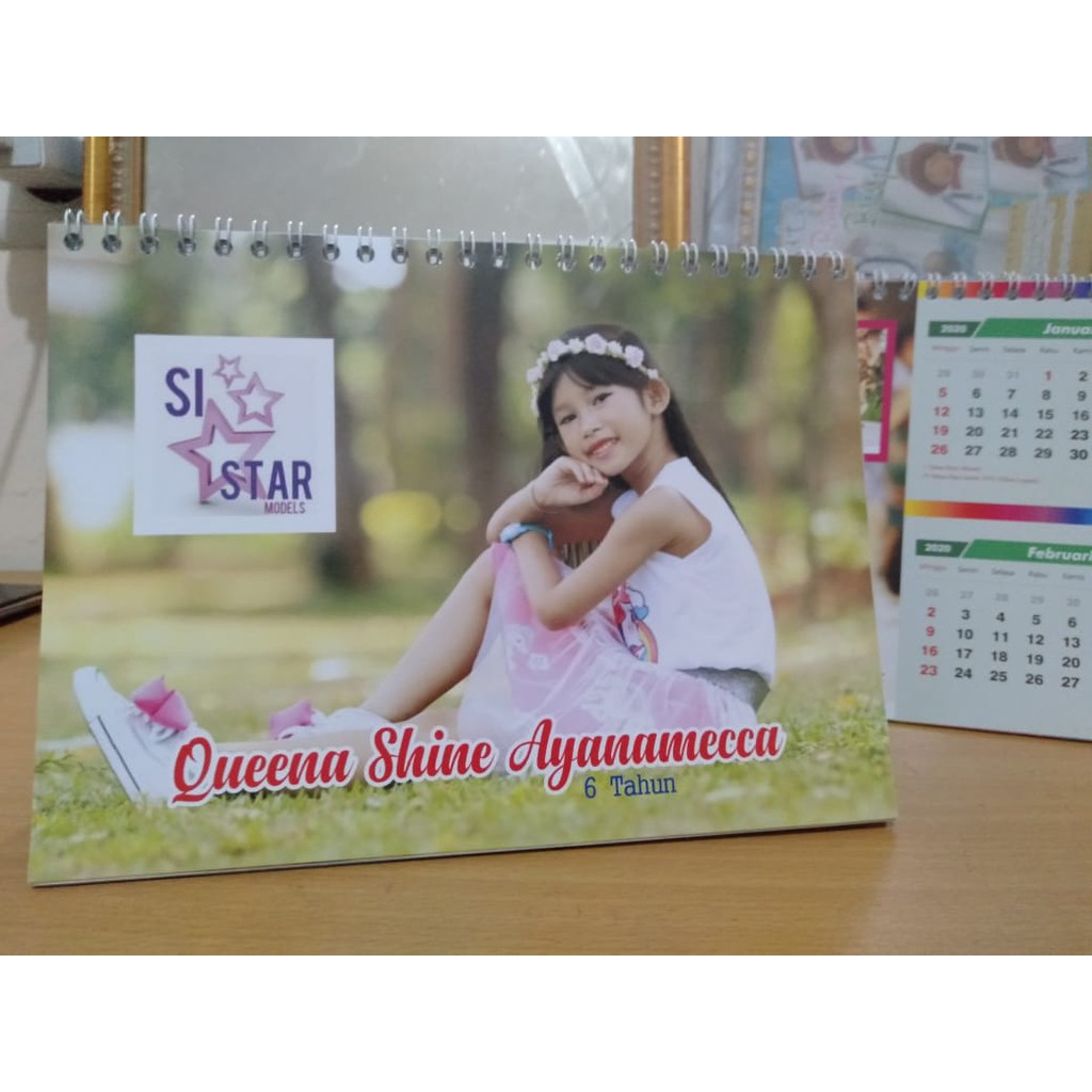 kalender meja landscape 7 lembar