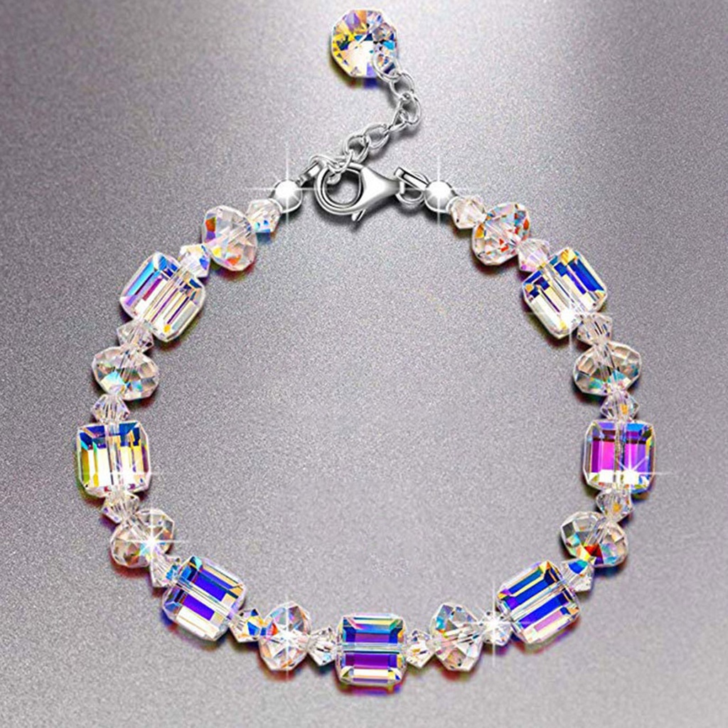 Hu Hu Hu Hu Hu Alat Bantu Pasang Kacamata♡ Gelang Rantai Ekstensi Dapat Disesuaikan Aksen Kristal Imitasi