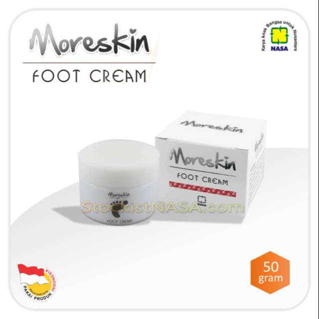 Moreskin Foot cream Atasi Rorombeheun Tumit Kaki Pecah Pecah Telapak Kaki Kering &amp; Kasar