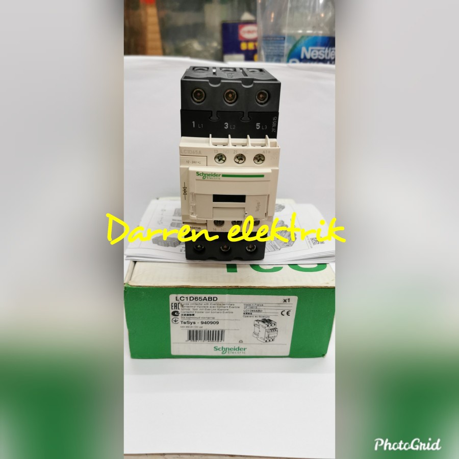 kontaktor schneider LC1D65ABD, 24vdc